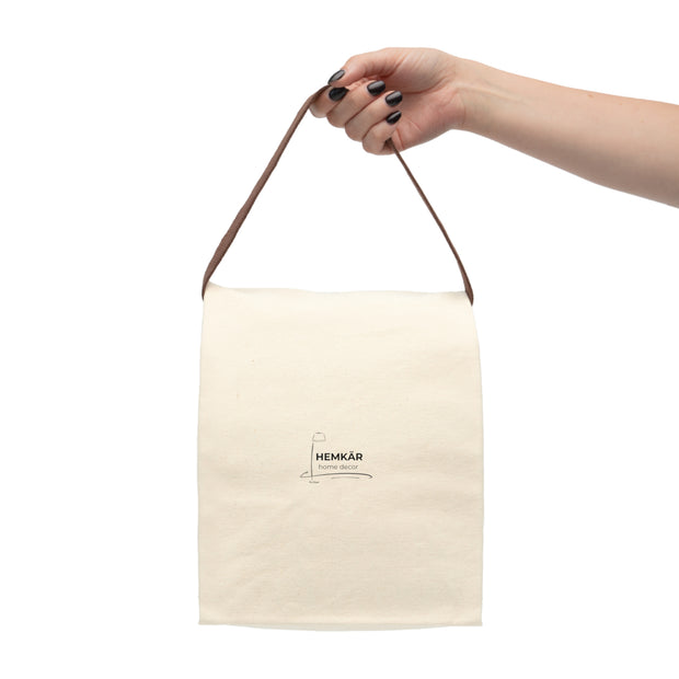 Hemkär Canvas Lunch Bag With Strap