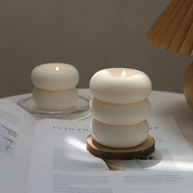 Exquisite Donut-Shaped Scented Candles