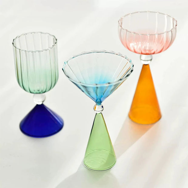 Colorful Gradient Champagne Coupe