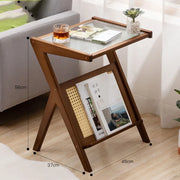 brown - 55cm z shape table 