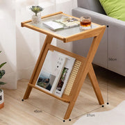 brown - 55cm z shape table  2