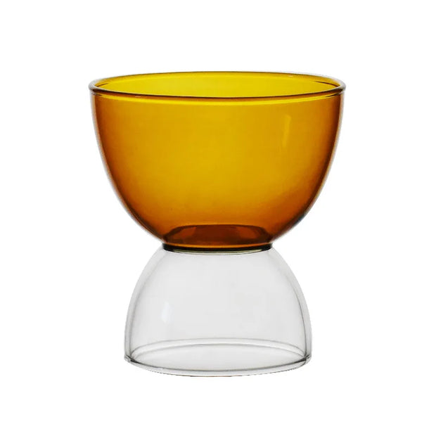 orange goblet glass